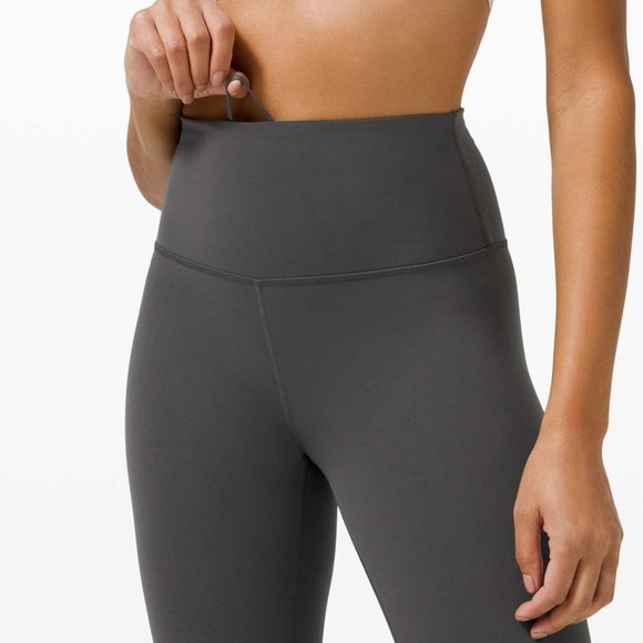 Lululemon Wunder Train High Rise Crop 21" Graphite Grey Size 4 - Picture 3 of 8